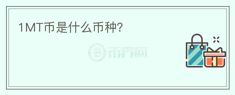 1MT幣是什么幣種？