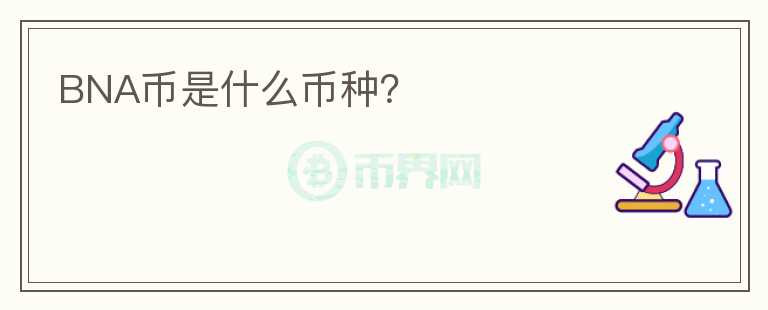 BNA幣是什么幣種？