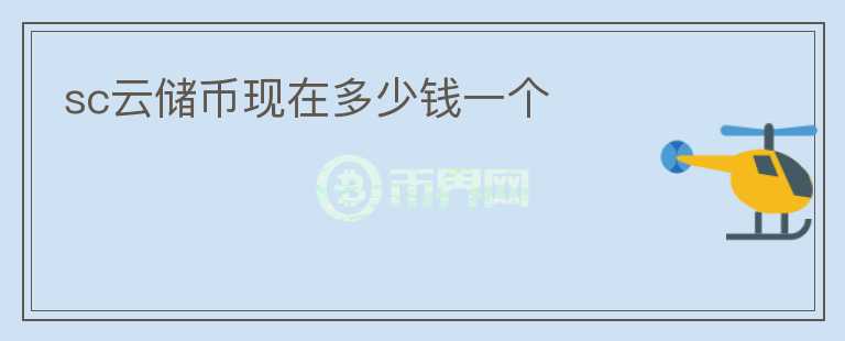 sc云儲幣現在多少錢一個