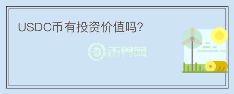 USDC幣有投資價值嗎？