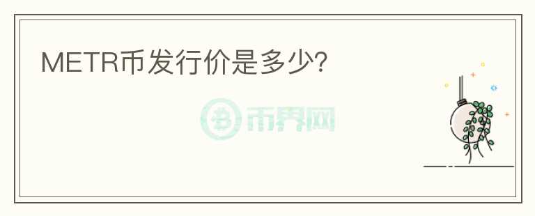 METR幣發(fā)行價(jià)是多少？