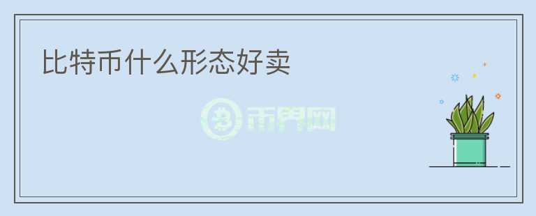 比特幣什么形態(tài)好賣