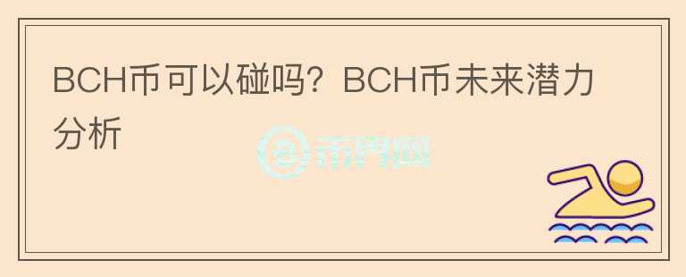 BCH幣可以碰嗎？BCH幣未來潛力分析