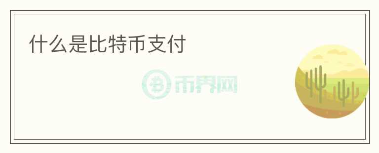 什么是比特幣支付