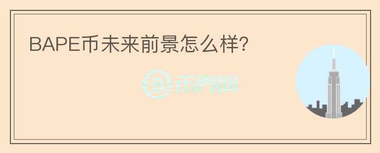 BAPE幣未來前景怎么樣？