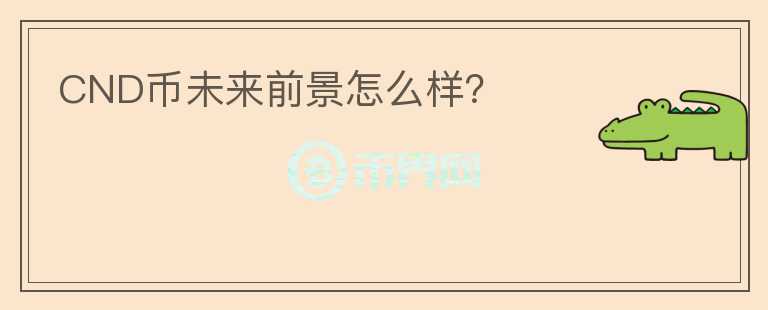 CND幣未來前景怎么樣？