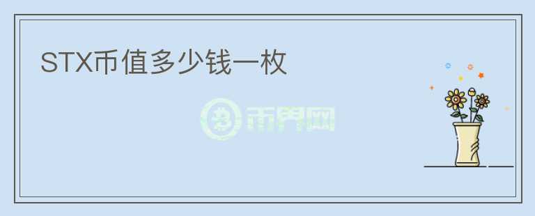 STX幣值多少錢一枚