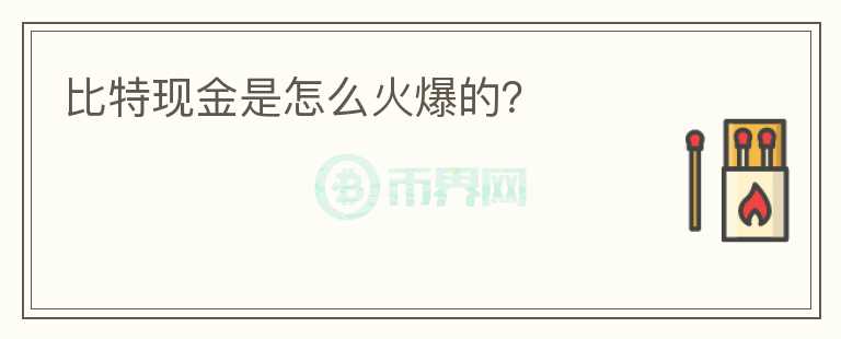 比特現(xiàn)金是怎么火爆的？