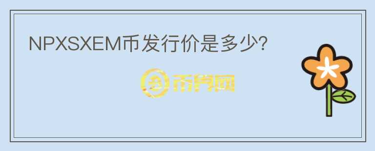 NPXSXEM幣發(fā)行價是多少？