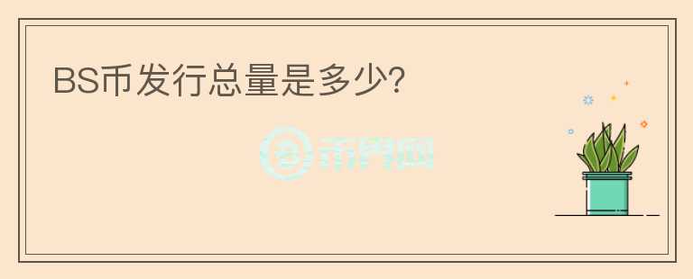 BS幣發(fā)行總量是多少？