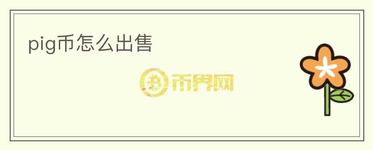 pig幣怎么出售