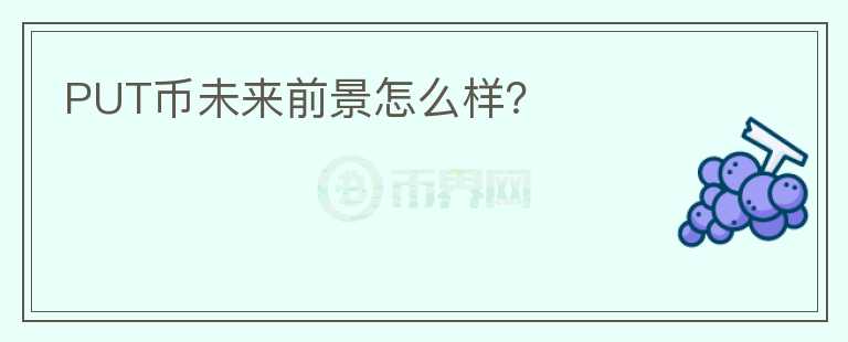 PUT幣未來前景怎么樣？