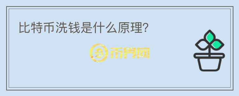 比特幣洗錢是什么原理？