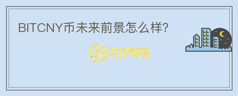 BITCNY幣未來前景怎么樣？