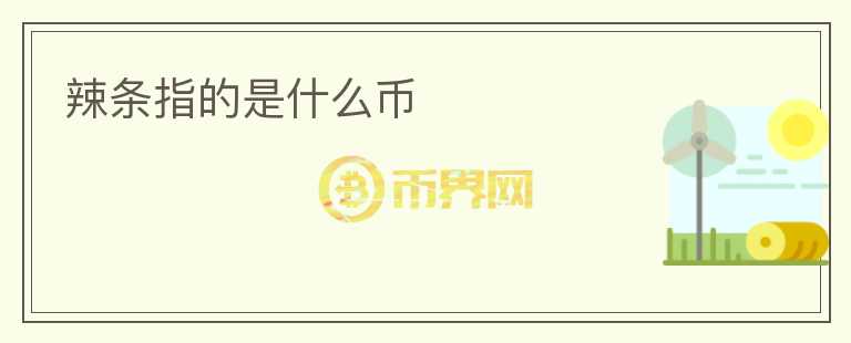 辣條指的是什么幣