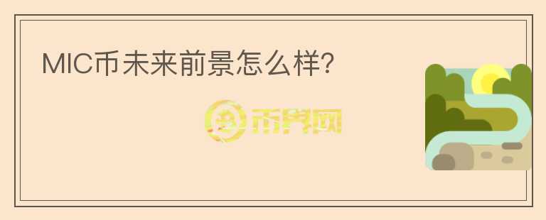 MIC幣未來前景怎么樣？