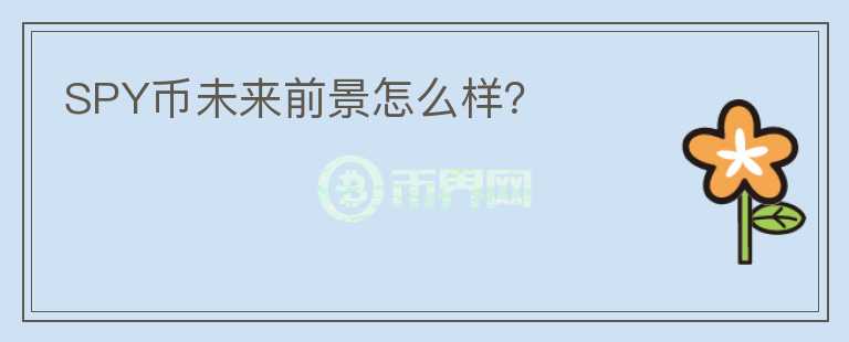 SPY幣未來前景怎么樣？