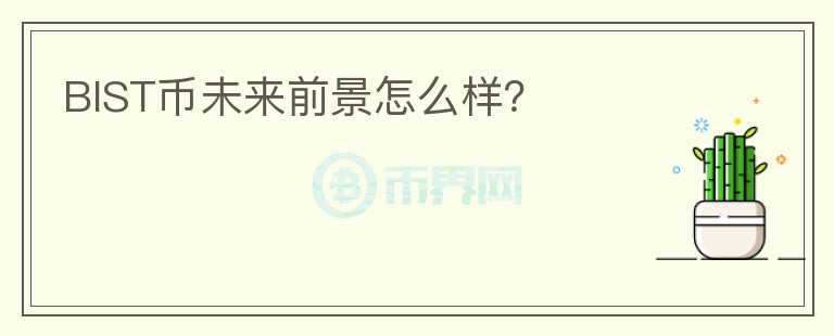 BIST幣未來前景怎么樣？