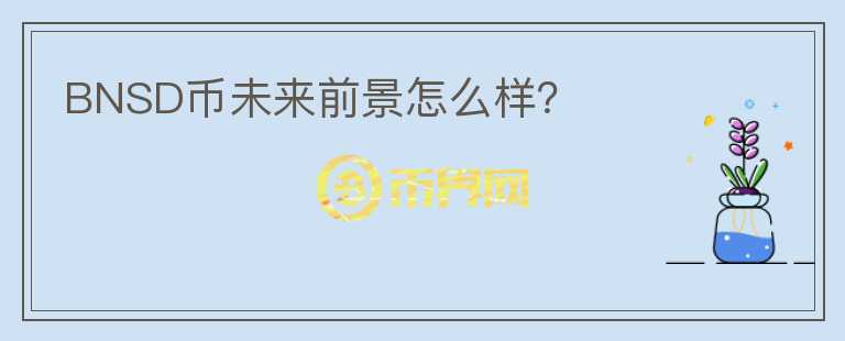 BNSD幣未來前景怎么樣？