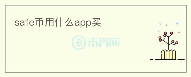safe幣用什么app買