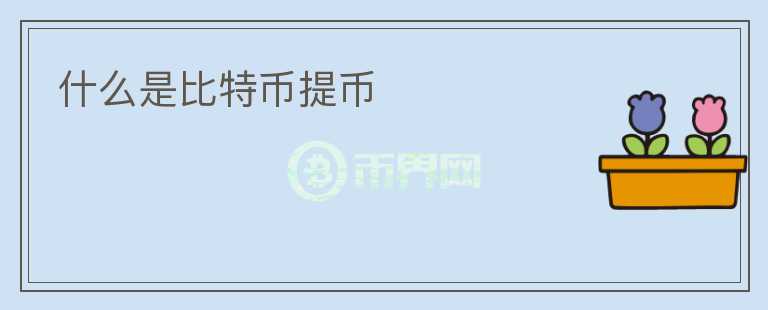 什么是比特幣提幣