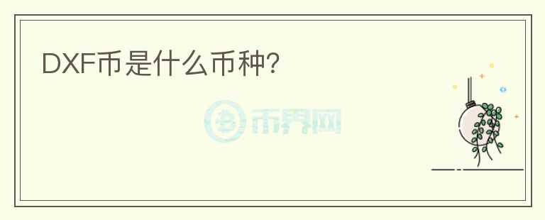 DXF幣是什么幣種？