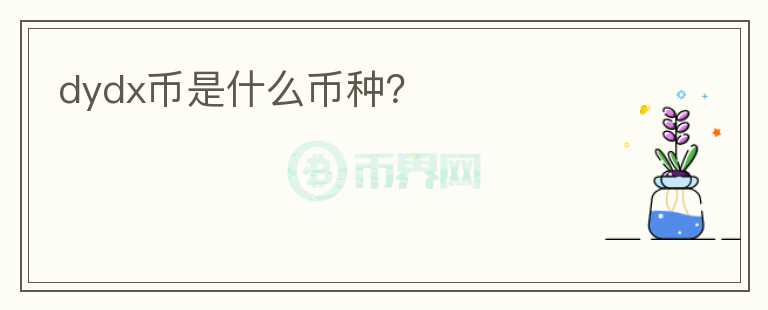 dydx幣是什么幣種？