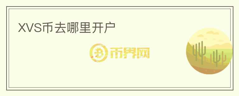 XVS幣去哪里開戶