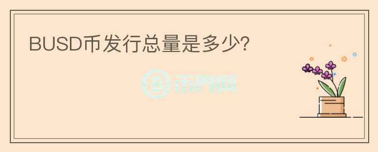 BUSD幣發(fā)行總量是多少？