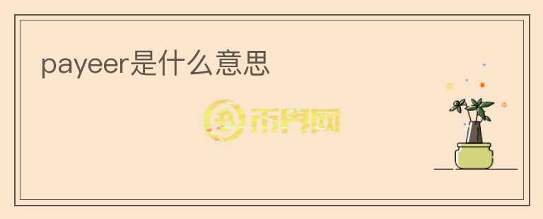 payeer是什么意思
