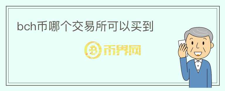 bch幣哪個交易所可以買到