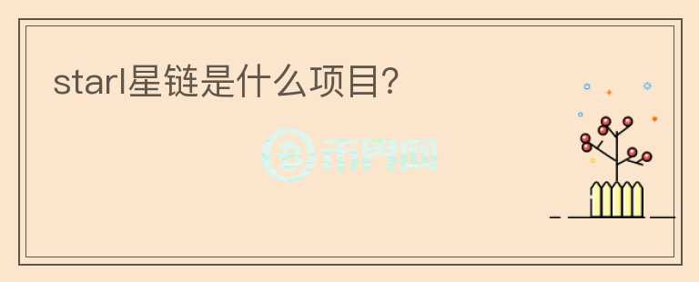 starl星鏈是什么項目？