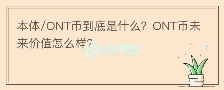 本體/ONT幣到底是什么？ONT幣未來價值怎么樣？