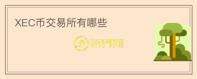 XEC幣交易所有哪些