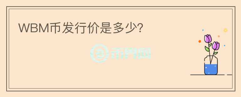 WBM幣發(fā)行價是多少？