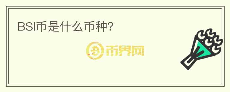 BSI幣是什么幣種？