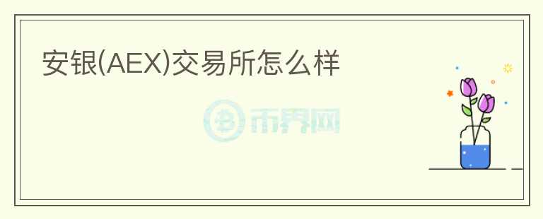 安銀(AEX)交易所怎么樣