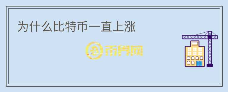 為什么比特幣一直上漲