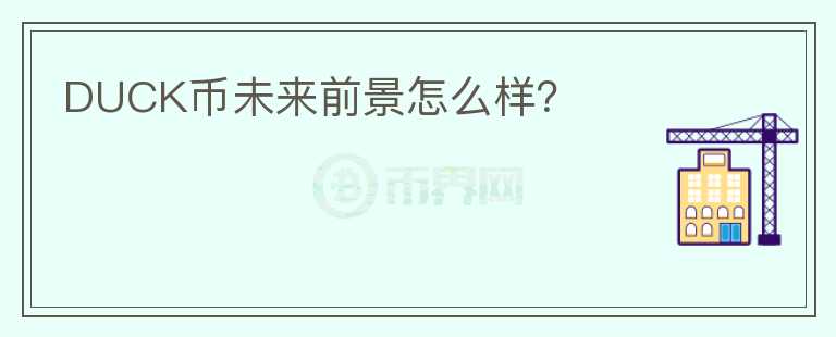 DUCK幣未來前景怎么樣？