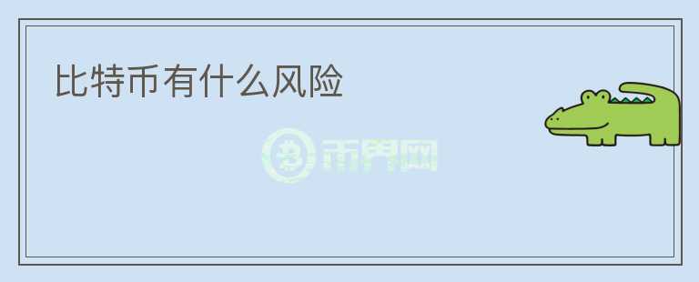 比特幣有什么風(fēng)險(xiǎn)