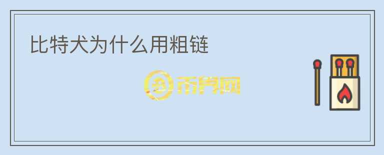 比特犬為什么用粗鏈