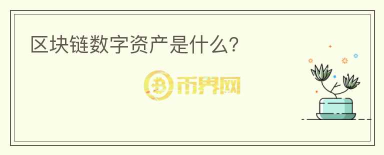 區(qū)塊鏈數(shù)字資產(chǎn)是什么？
