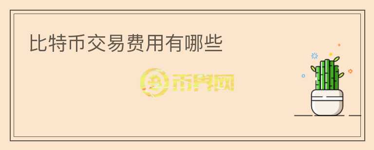 比特幣交易費(fèi)用有哪些