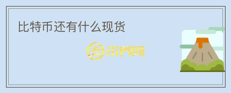 比特幣還有什么現(xiàn)貨