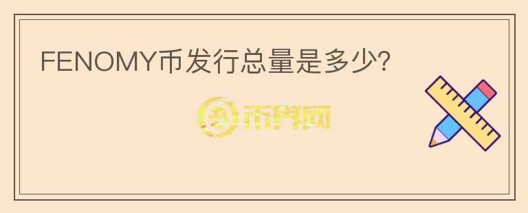 FENOMY幣發(fā)行總量是多少？