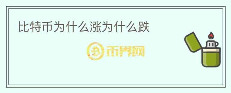 比特幣為什么漲為什么跌