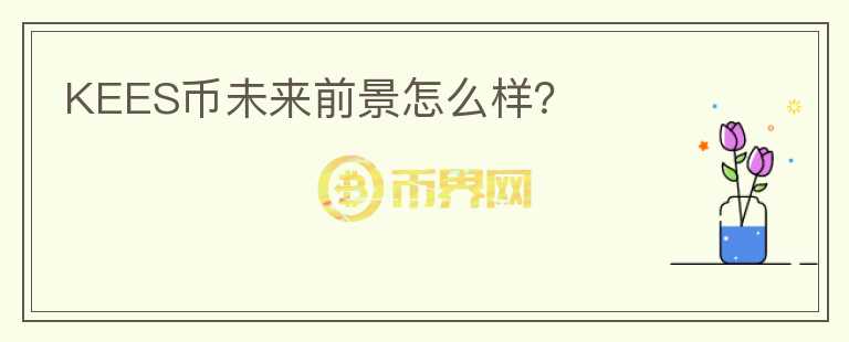 KEES幣未來前景怎么樣？