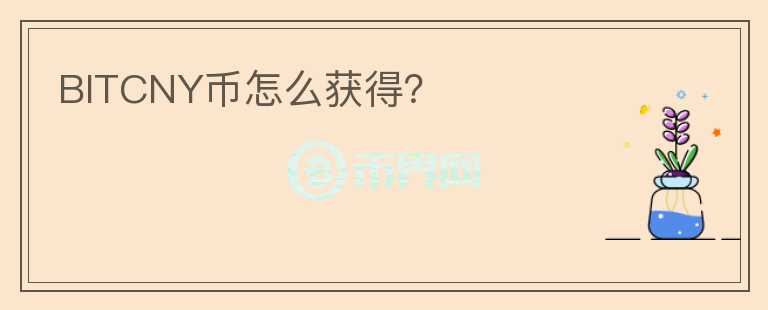 BITCNY幣怎么獲得？