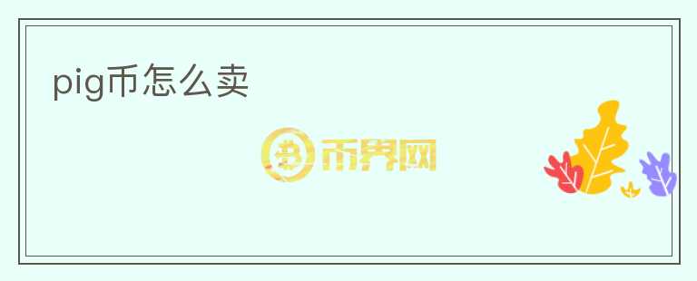 pig幣怎么賣
