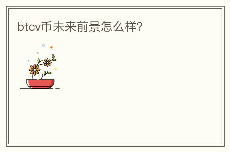btcv幣未來前景怎么樣？